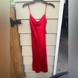 Red Express Midi-Dress